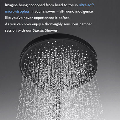 Decaura Rain Shower Head 8" 9" 10" 12" Round Square Chrome Black Gold Swivel