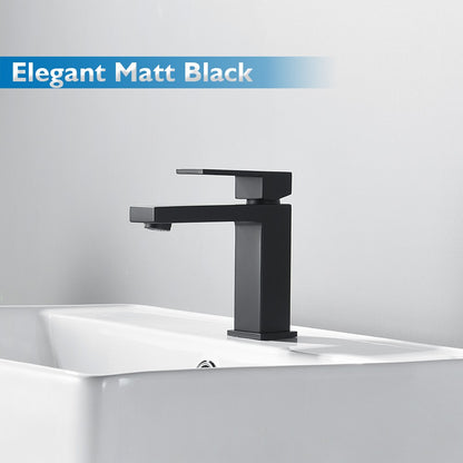 Decaura Bath Basin Mixer Tap Vanity Faucet Single Handle Tapware with Pop Waste
