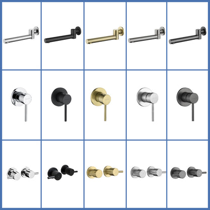 Decaura 180° swivel bath spout water spouts wall tapware mixer taps bathroom
