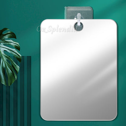 Anti-Fog Fog Free Shower Mirror Fogless Shaving Shave Mirror Bathroom 17X13cm