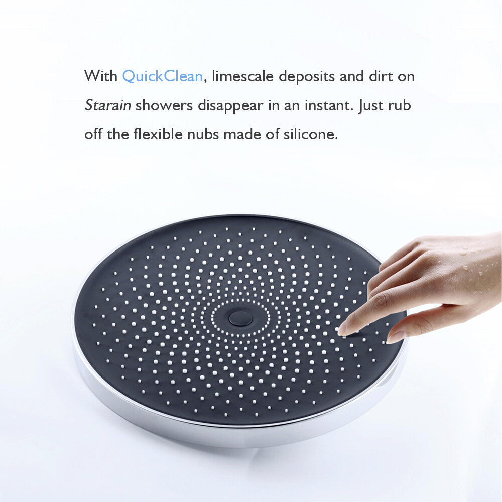 Decaura Rain Shower Head 8" 9" 10" 12" Round Square Chrome Black Gold Swivel