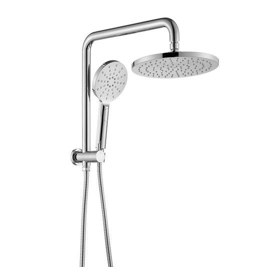 Decaura 9" or 10" Shower Head Set Gooseneck Chrome Black Golden Wall Shower Taps