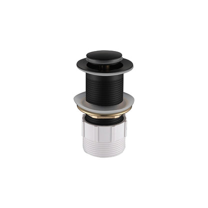 Decaura Pop Up Waste without Overflow Vanity Basin Push Plug Drain 32mm Black
