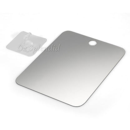 Anti-Fog Fog Free Shower Mirror Fogless Shaving Shave Mirror Bathroom 17X13cm