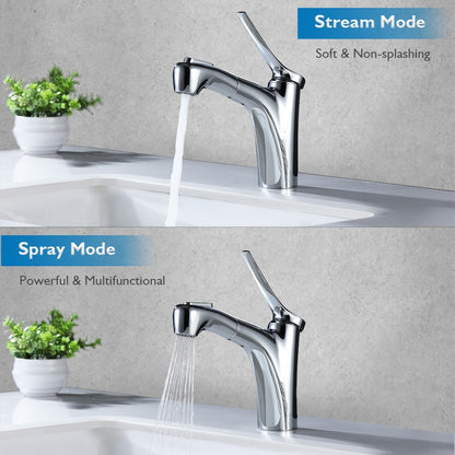 Decaura Bath Basin Mixer Tap Vanity Faucet Single Handle Tapware with Pop Waste