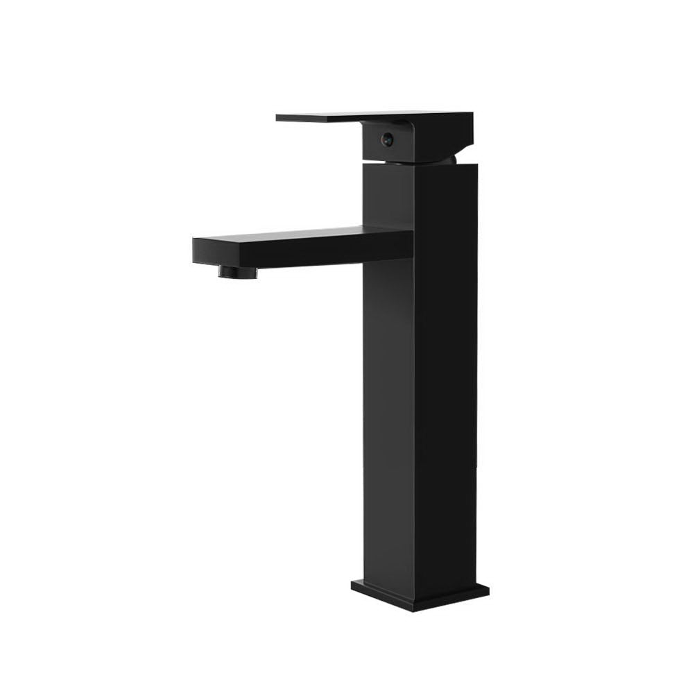 Cefito Bathroom Basin Mixer Tap Square Tall Faucet Vanity Laundry Sink Black