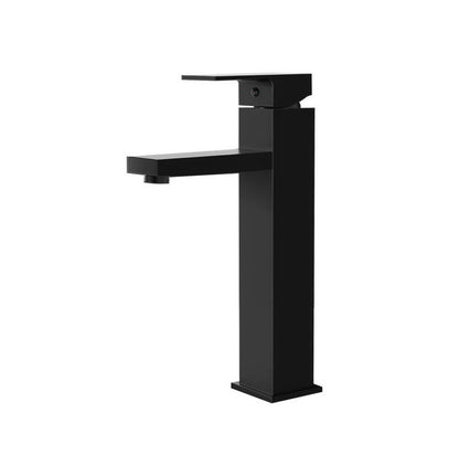 Cefito Bathroom Basin Mixer Tap Square Tall Faucet Vanity Laundry Sink Black