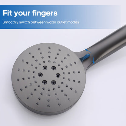 Decaura Handheld Shower Head 3-Mode with Shower Hose 1.5m Brushed Gunmetal