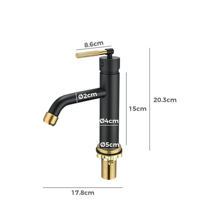 Simpuls Bathroom Basin Mixer Tap SS304 Bath Tub Vanity Spout Faucet Black