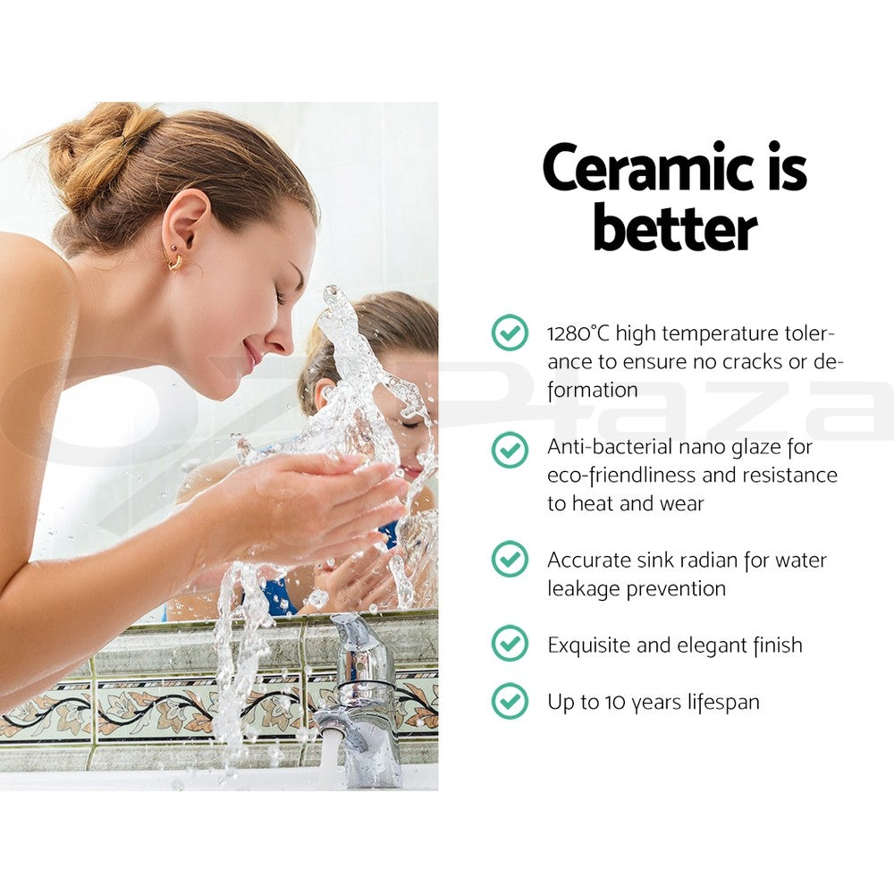 Cefito Bathroom Basin Ceramic Basins Vanity Sink Above Counter White Wash Bowl