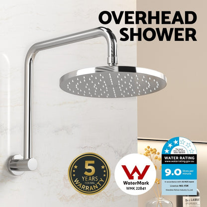 Cefito 9'' Rain Shower Head Overhead High-pressure Swivel Chrome