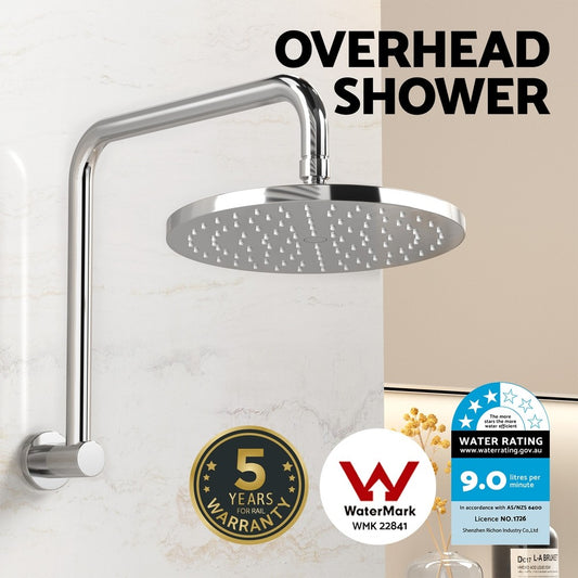 Cefito 9'' Rain Shower Head Overhead High-pressure Swivel Chrome