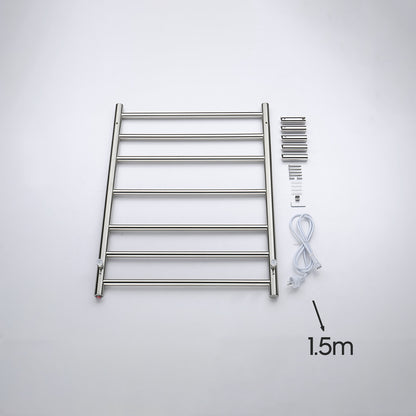 Decaura Heated Towel Rail Rack 304 Stainless Steel Freestanding/Wall Mounted