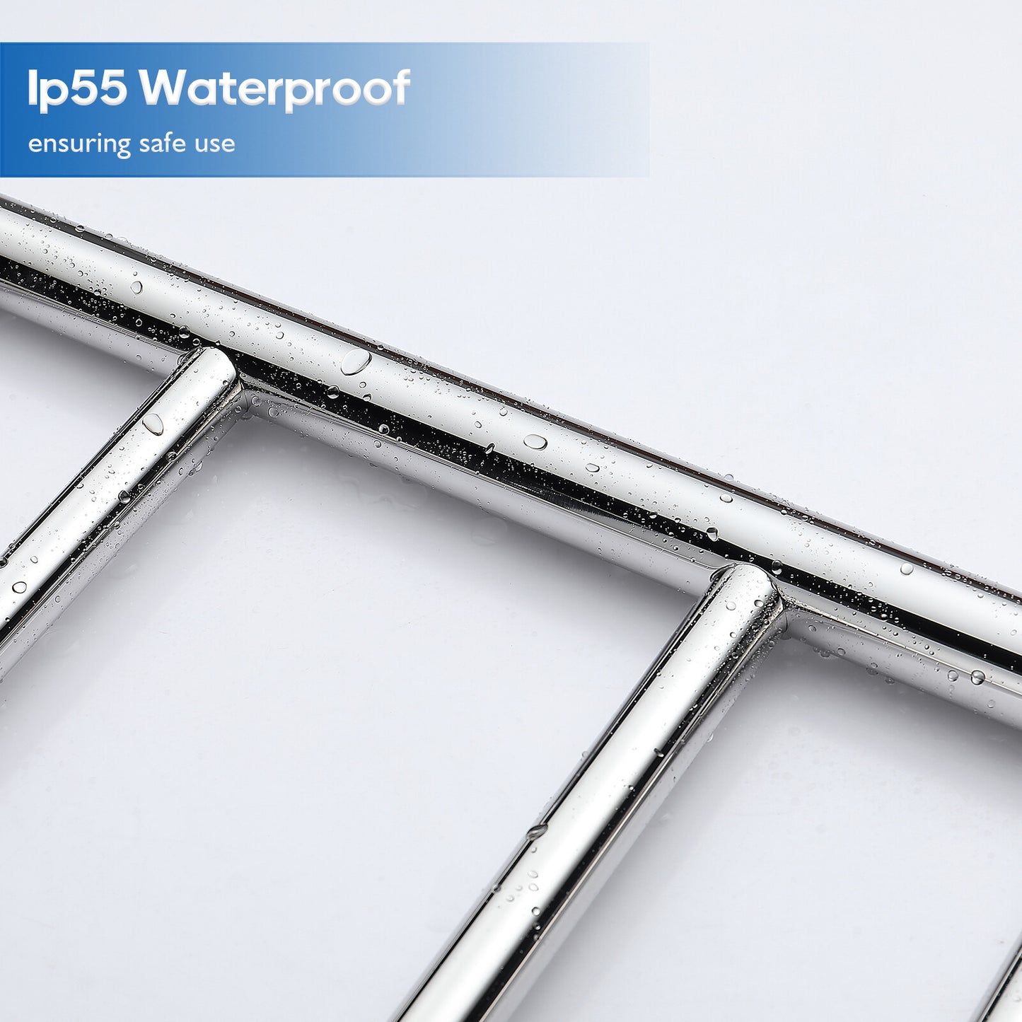 Decaura Heated Towel Rail Rack 304 Stainless Steel Freestanding/Wall Mounted