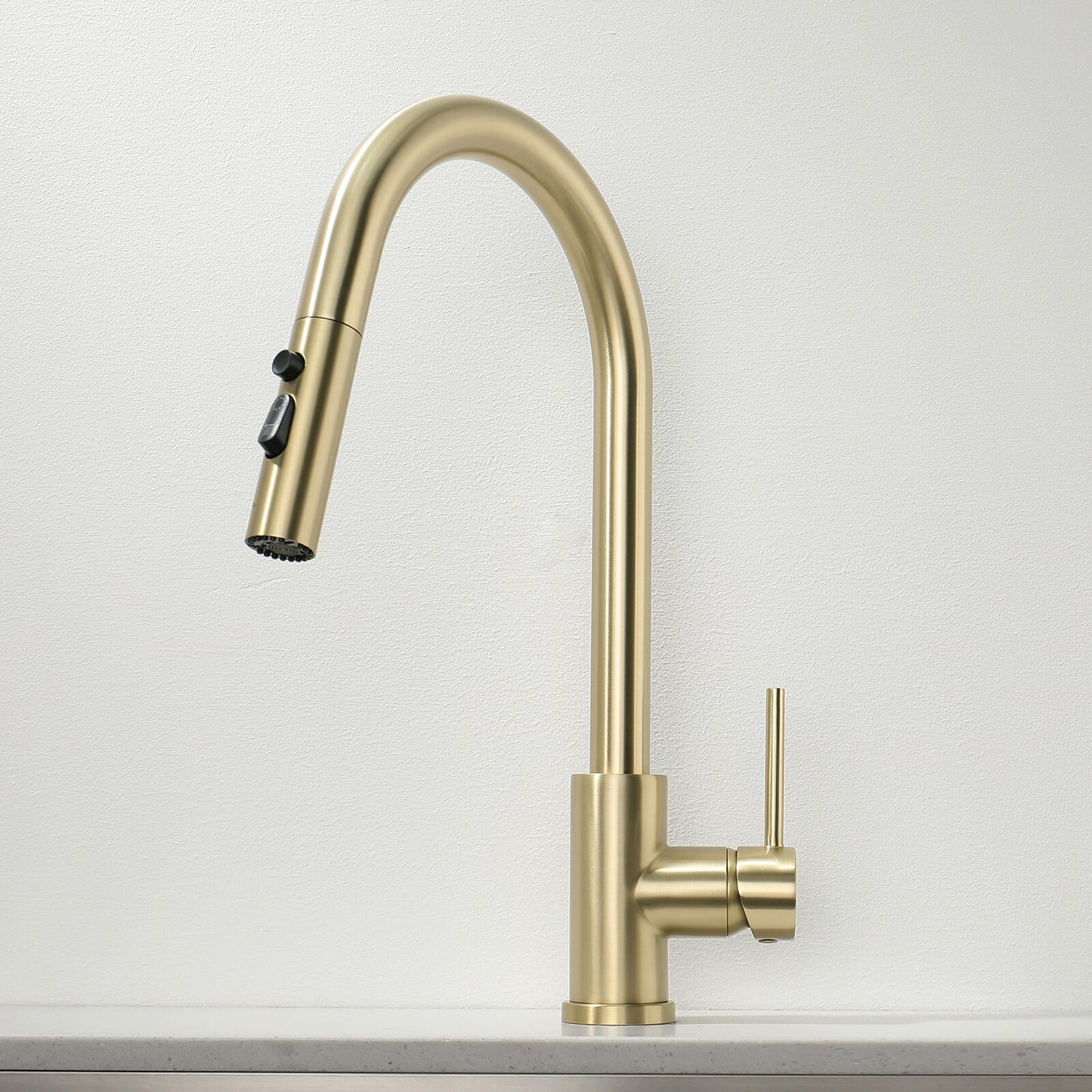 Decaura Kitchen Mixer Tap Pull Out Brushed Gold with Stainless Steel Spray Head