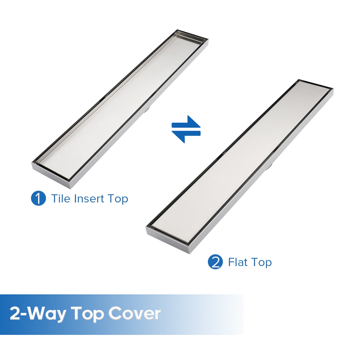 Decaura Tile Insert Shower Drain Grate Brushed Floor Waste 304 Stainless Steel