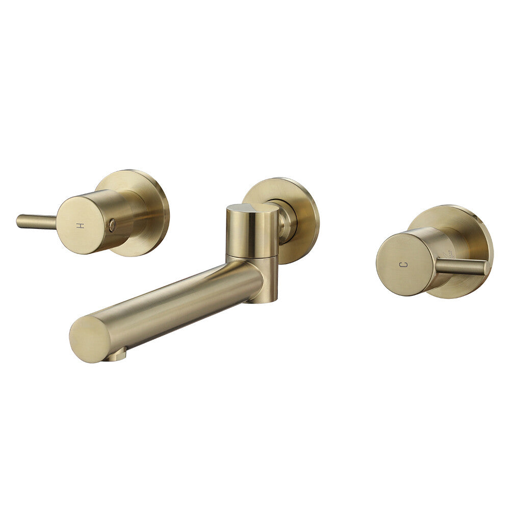 Decaura Bath Spout Wall Water Spout Basin Shower Mixer Taps Tapware Set Bathroom