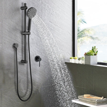 Decaura Hand Held Shower Head On Sliding Rail Set Shower Mixer Tap Wall Tapware