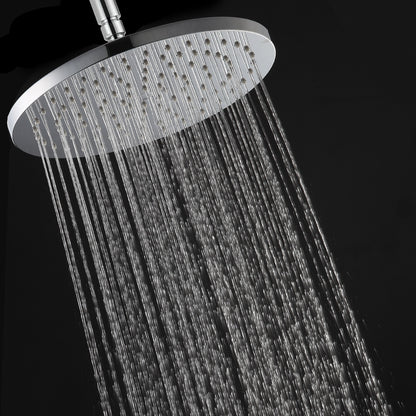 Decaura Rain Shower Head 8" 9" 10" 12" Round Square Chrome Black Gold Swivel