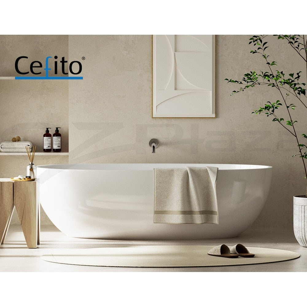 Cefito Bathroom Spout Tap Water Outlet Bathtub Wall Mounted Chrome