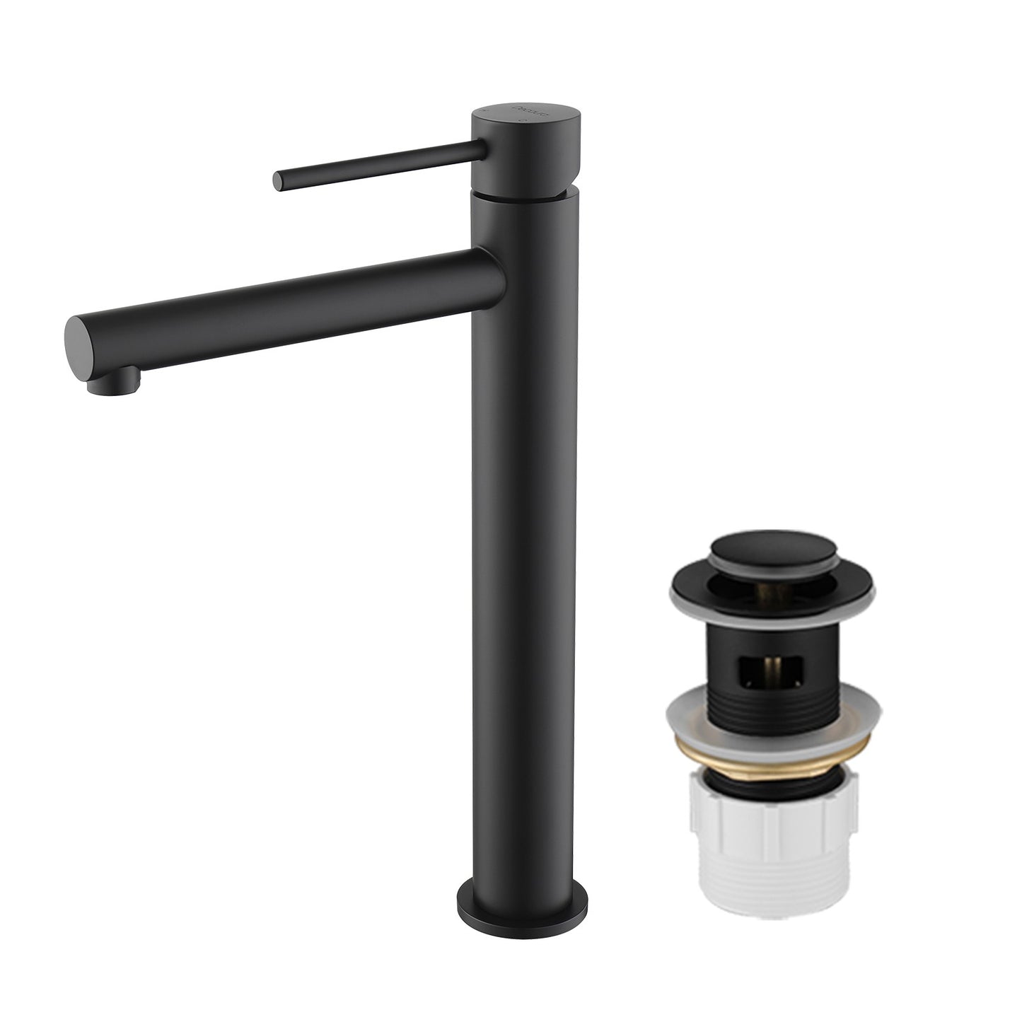 Decaura Bathroom Basin Mixer Tap with Pop Up Waste Chrome/Black/Brushed Gold