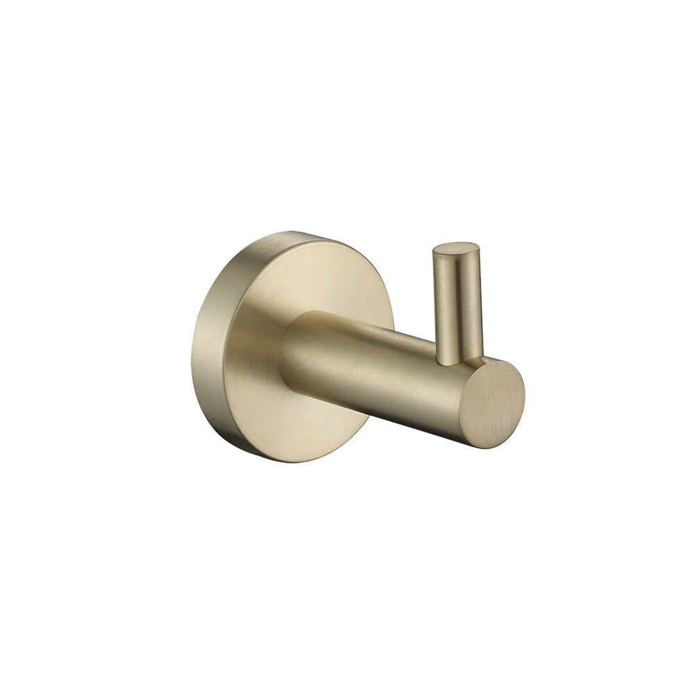 Brushed Gold Wall Robe Hook Holder Bathroom Hand Towel Hooks 304 Stainless Steel