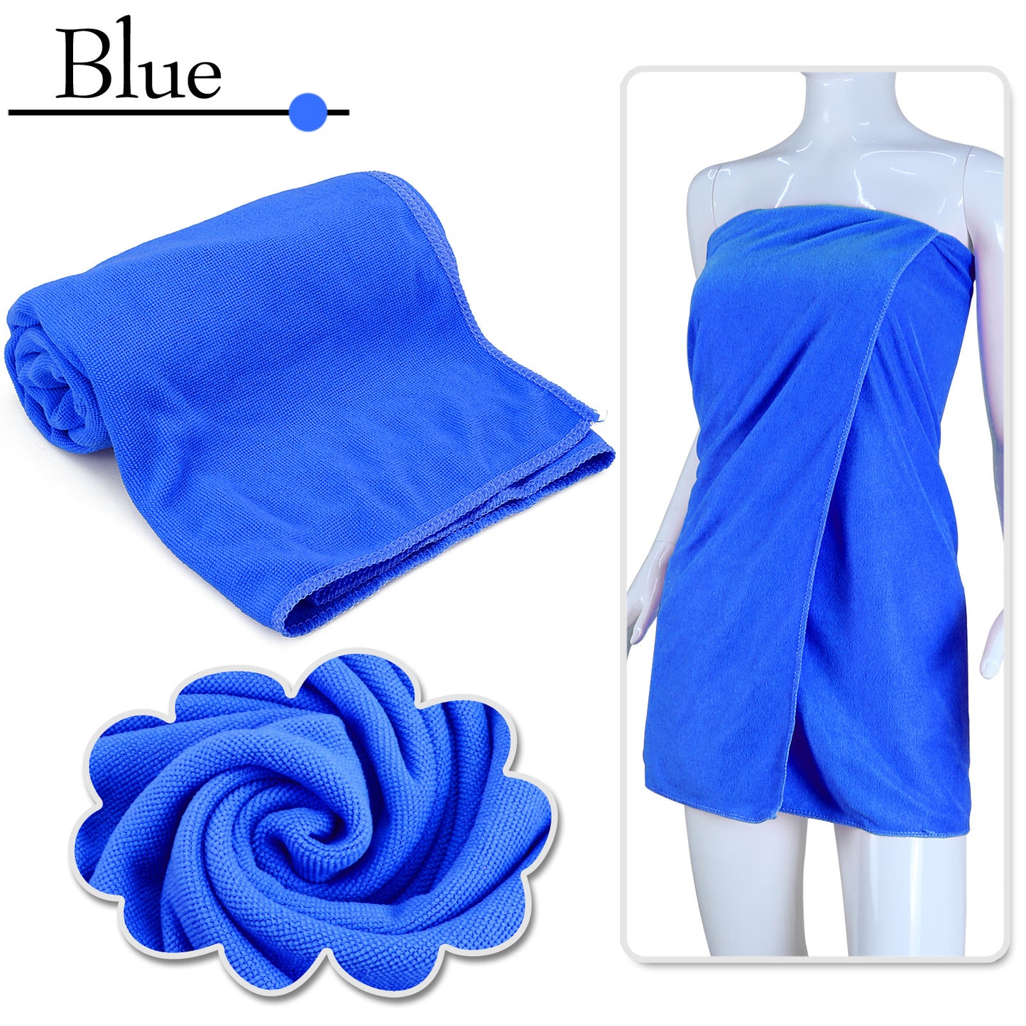Microfiber Towel Gym Sport Footy Travel Camping Swimming Beach Bath Mother's Day