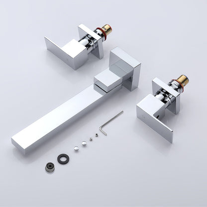Decaura Bath Spout Wall Water Spout Basin Shower Mixer Taps Tapware Set Bathroom