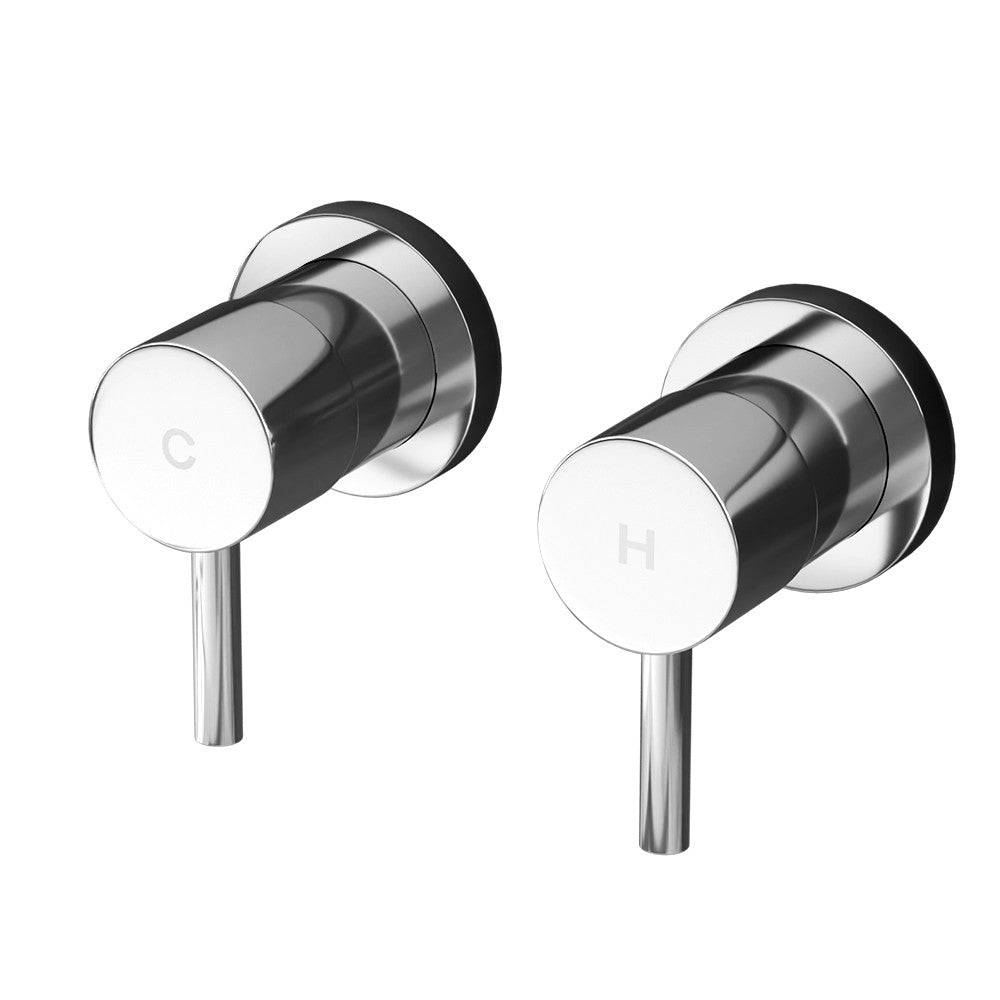 Cefito Bathroom Tap Shower Twin Tap Faucet Basin Sink Bath Swivel Chrome