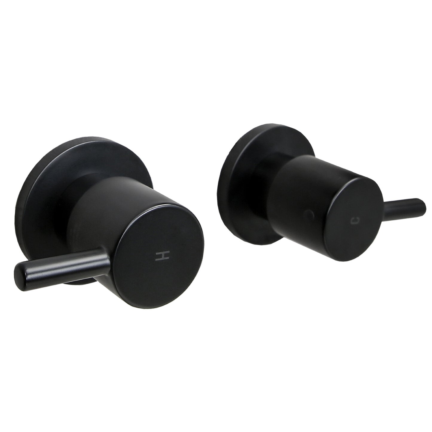 Decaura Shower Mixer Tap Valve Wall Tapware Chrome/Black/Gold 1/4 Turn Twin Taps