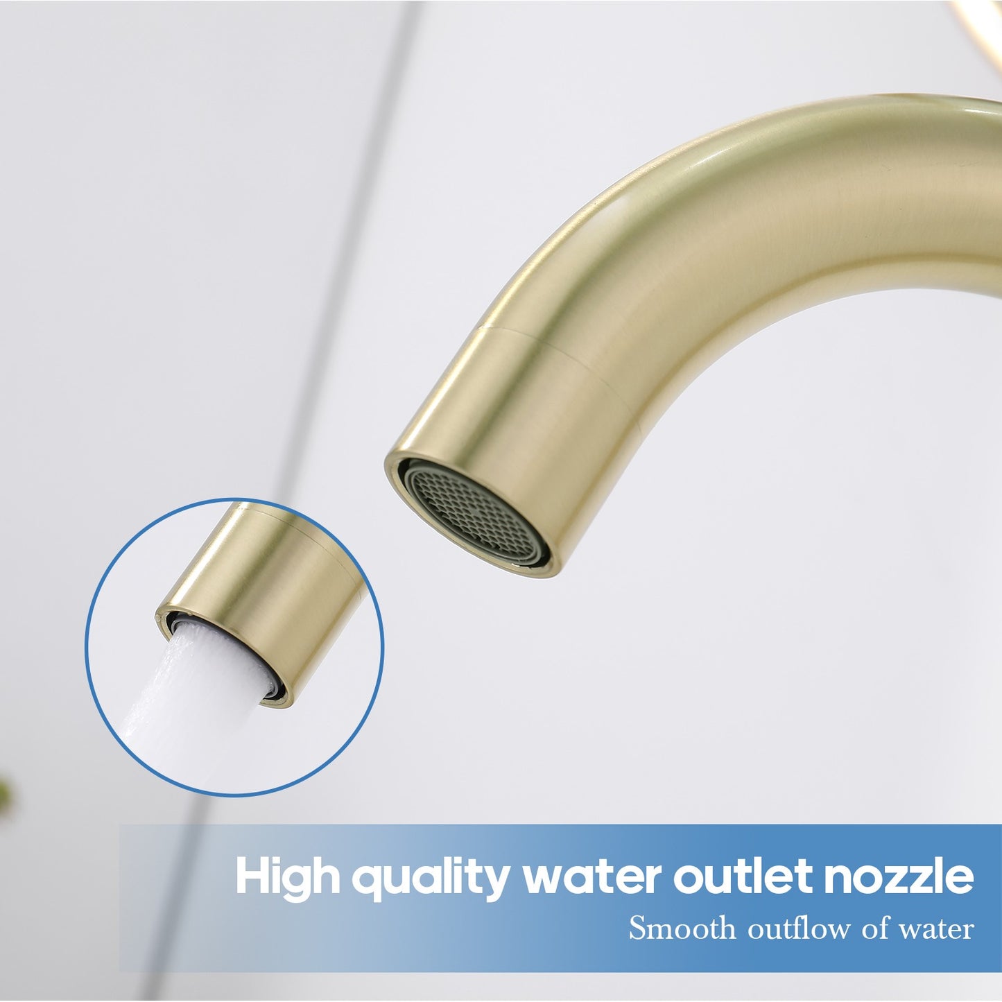 Decaura Bathroom Basin Vanity Mixer Tap Brushed Nickel/Chrome/Black/Brushed Gold
