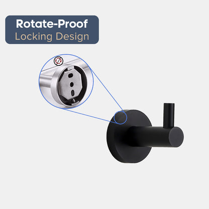 Towel Racks 600mm 750mm Toilet Roll Holder Robe Hook Chrome Black Brushed Gold